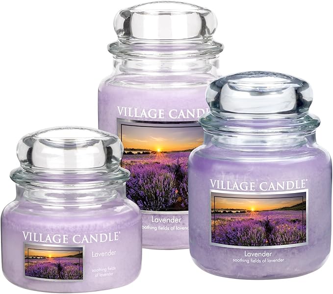 VELA MEDIANA 396 GRS VILLAGE CANDLE LAVENDER