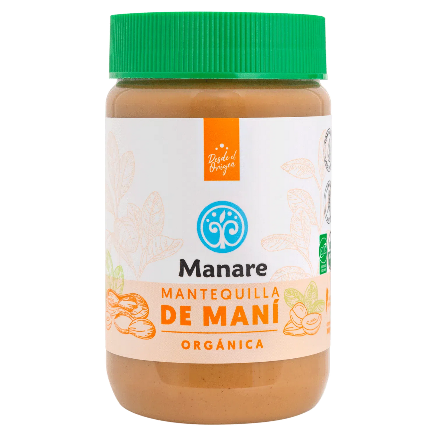Mantequilla de Maní Orgánica 360g Manare