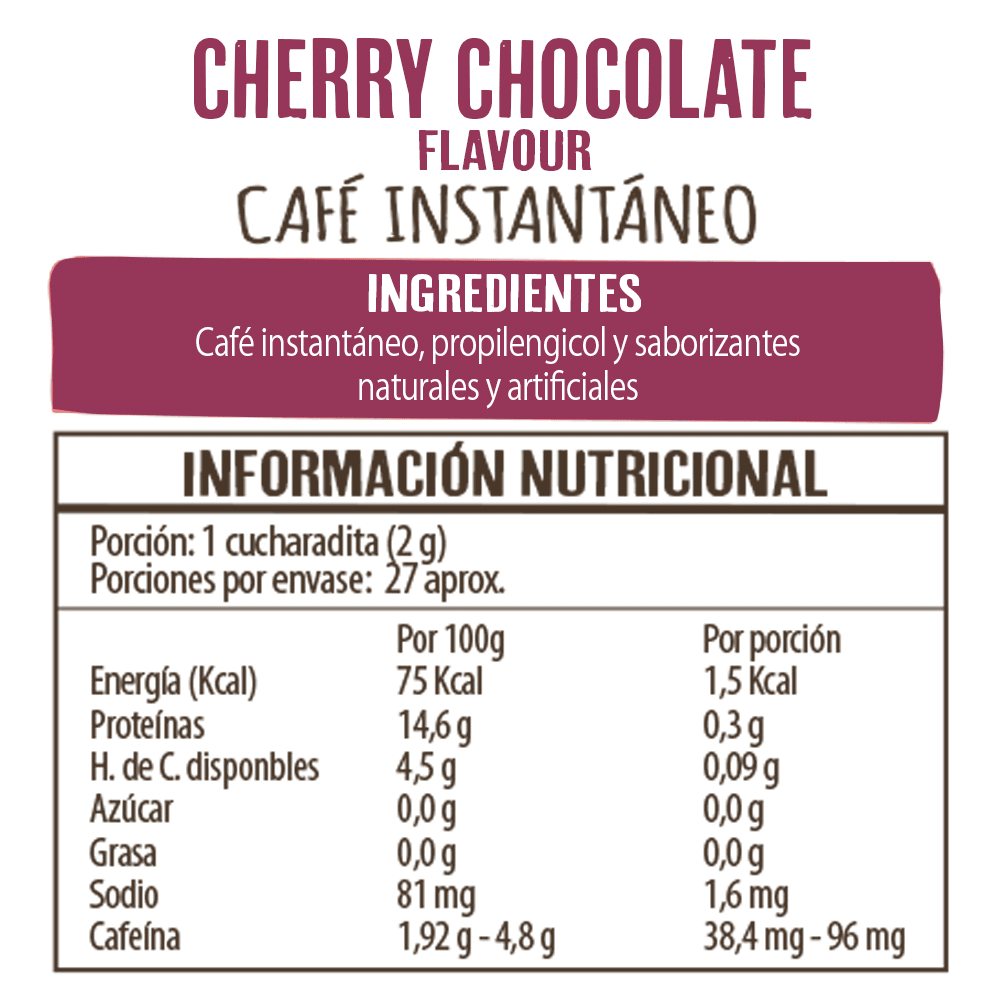 Café cherry chocolate 50gr Beanies