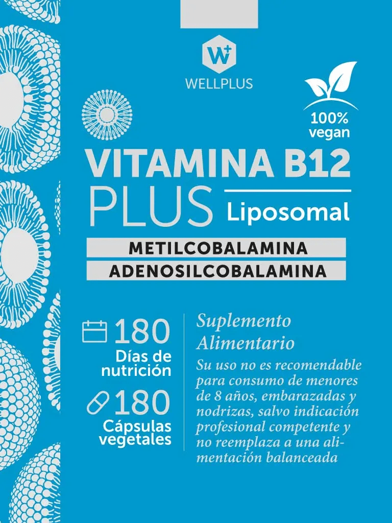 Vitamina B12 liposomal 180caps Wellplus