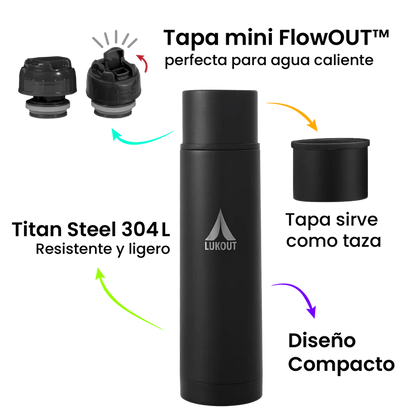 Termo Bala 750 ML Lukout Negro