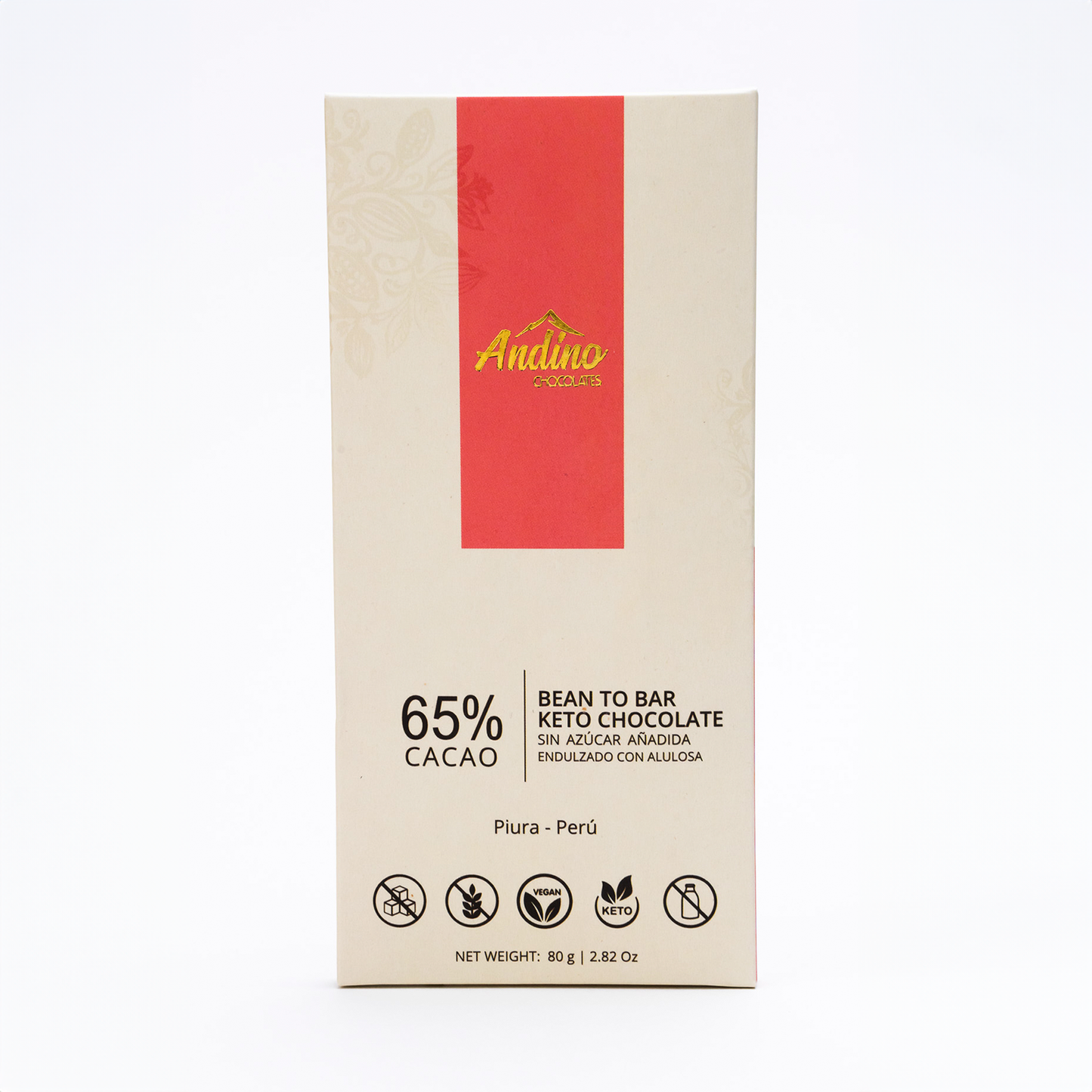 Barra de Chocolate Keto Andino 65%
