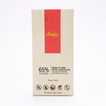 Barra de Chocolate Keto Andino 65%