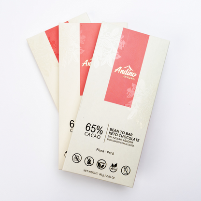 Barra de Chocolate Keto Andino 65%