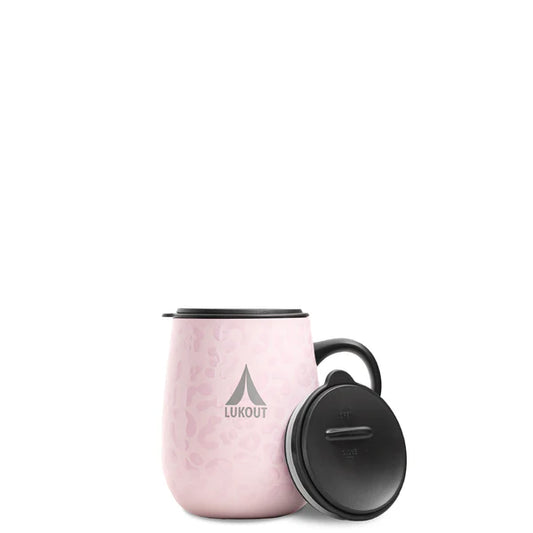 Taza Térmica Mug 470 ml Lukout Animal Pink