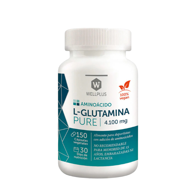 L Glutamina Pure 150caps Wellplus