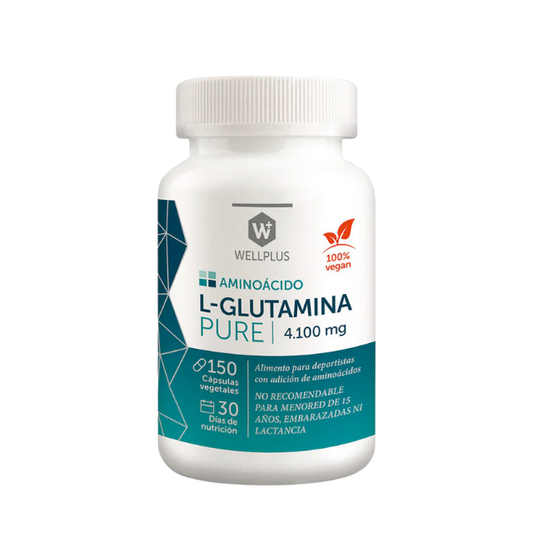 L Glutamina Pure 150caps Wellplus