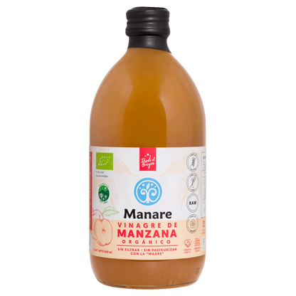 Vinagre Manzana 500ml Orgánico Manare
