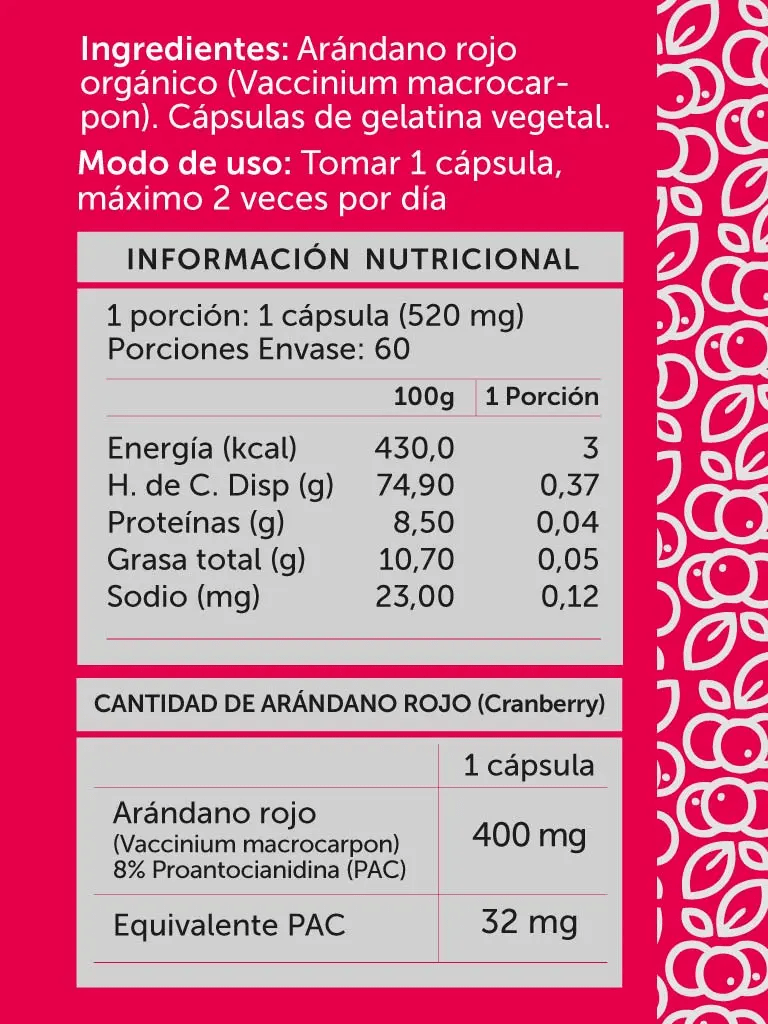 Cranberry plus 500mg 60caps Wellplus