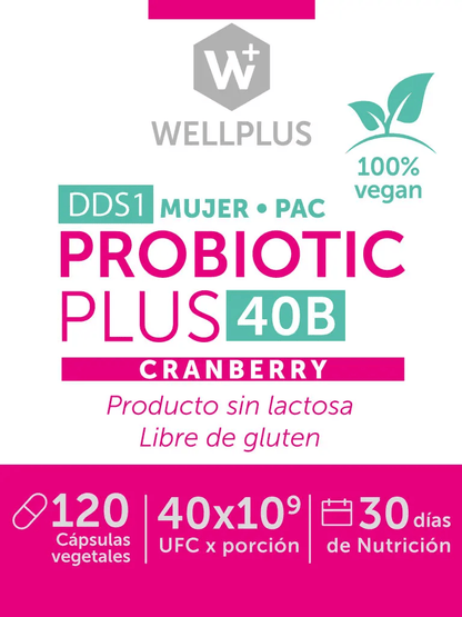 Probiotic Plus 40b Chanberry 120caps Wellplus