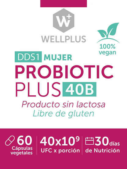 Probiotic Plus 40b 60caps Wellplus