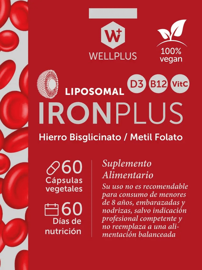 Iron plus liposomal 60caps Wellplus