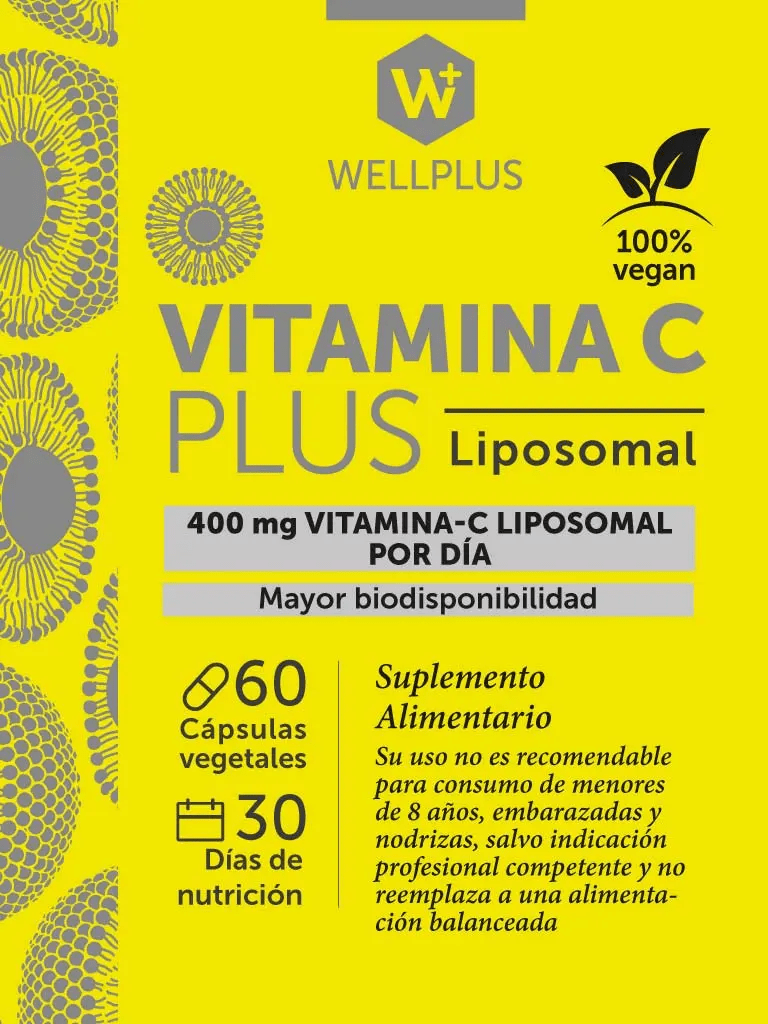 Vitamina C plus liposomal 60caps Wellplus