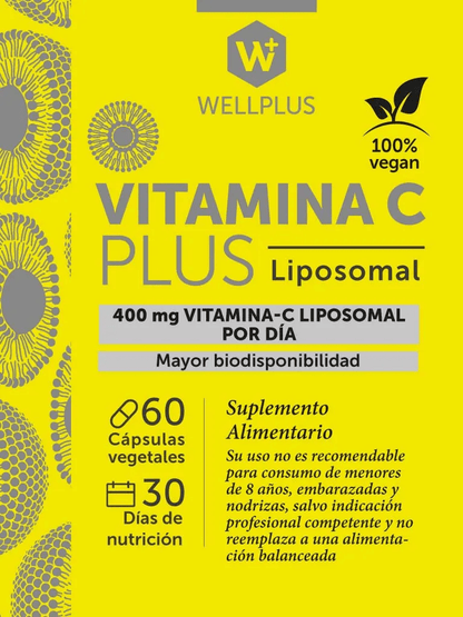 Vitamina C plus liposomal 60caps Wellplus