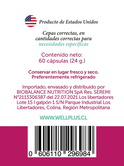 Probiotic Plus 40b 60caps Wellplus