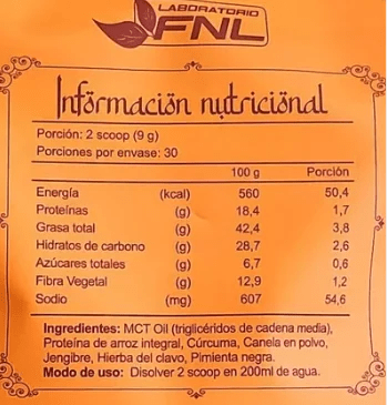 Leche dorada Golden Milk 270gr Fnl