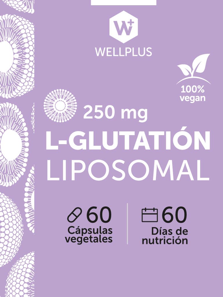 L Glutatión liposomal 60caps Wellplus
