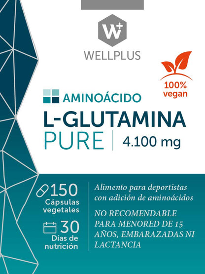 L Glutamina Pure 150caps Wellplus