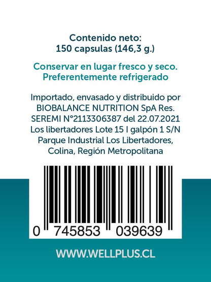 L Glutamina Pure 150caps Wellplus