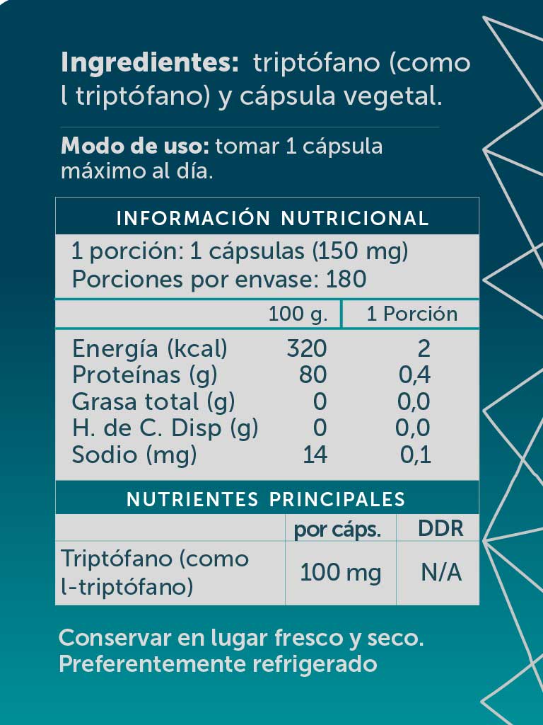 L triptofano pure 100mg 180caps Wellplus