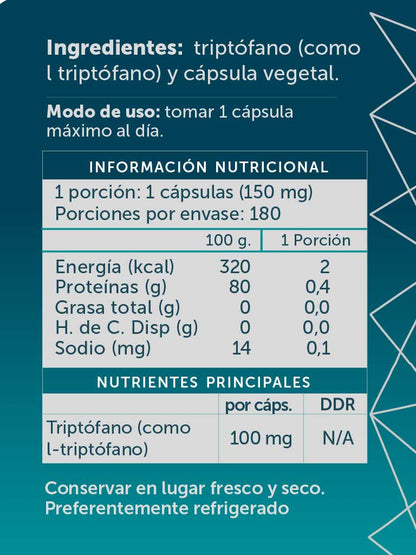 L triptofano pure 100mg 180caps Wellplus