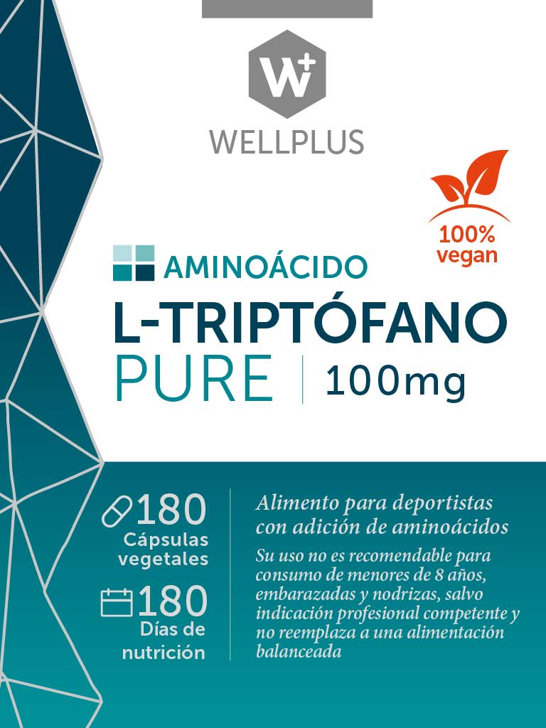 L triptofano pure 100mg 180caps Wellplus