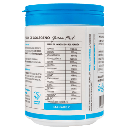 Péptidos de Colágeno Hidrolizado 250gr Manare