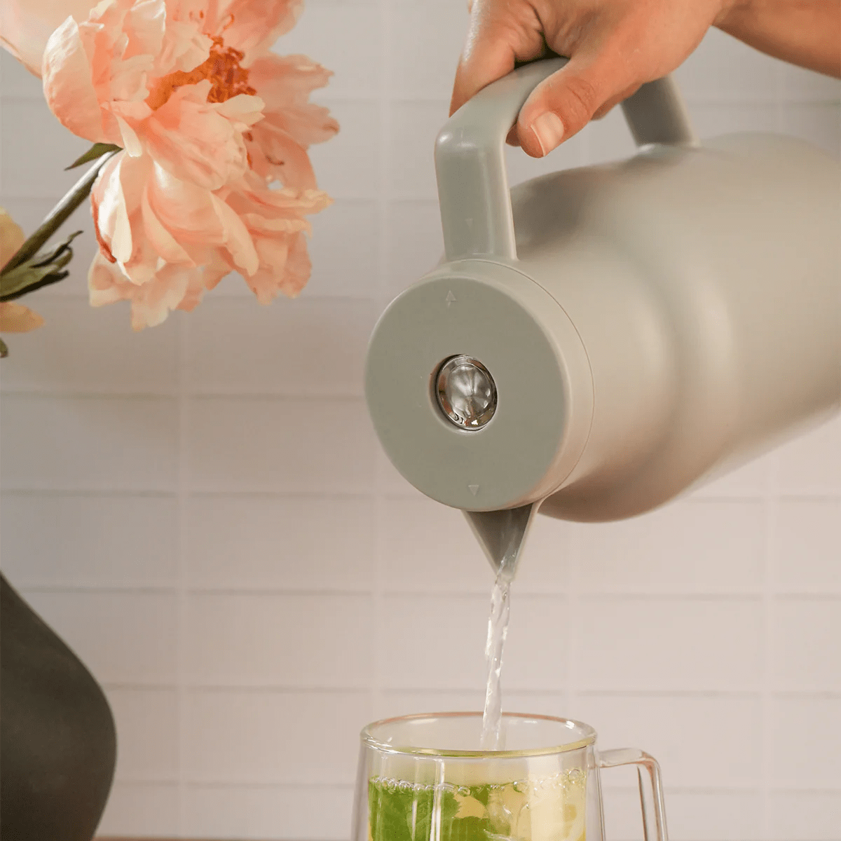 Termo insulado acero inox gris Simplit 1lt